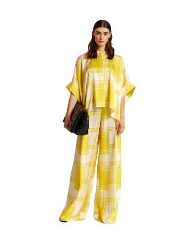 Essentiel Antwerp - Pantalón Wide Leg a Cuadros