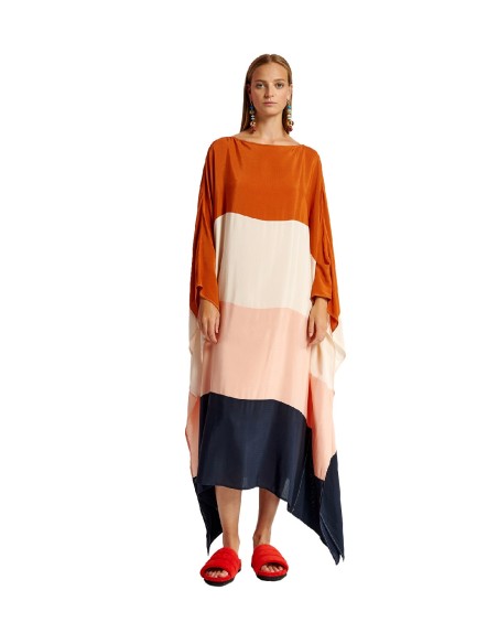 Essentiel Antwerp - Vestido Color-blocking Efecto Kaftan