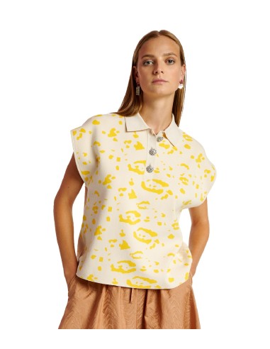 Essentiel Antwerp - Polo con Estampado de Leopardo