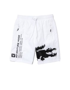 Lacoste L!VE x Minecraft - Bermudas Unisex en Nylon