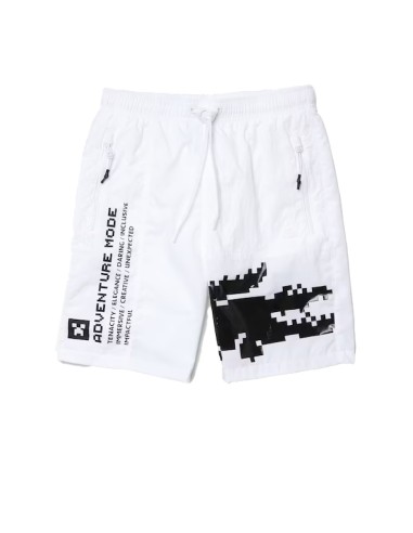 Lacoste L!VE x Minecraft - Bermudas Unisex en Nylon