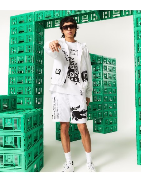 Lacoste L!VE x Minecraft - Bermudas Unisex en Nylon