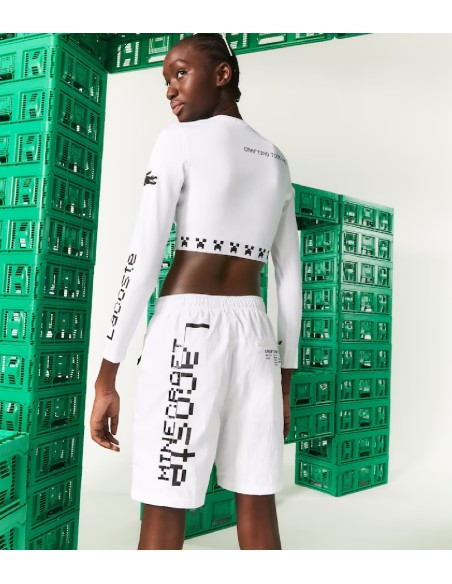 Lacoste L!VE x Minecraft - Bermudas Unisex en Nylon