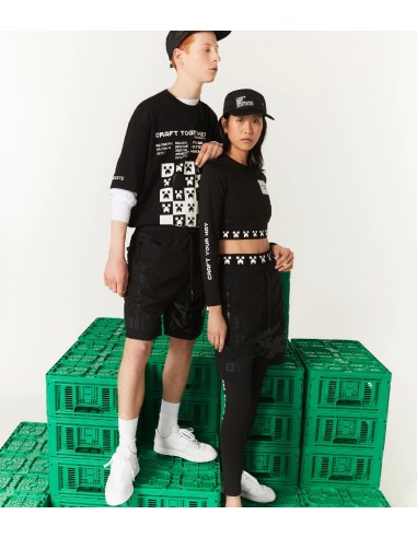 Lacoste L!VE x Minecraft - Bermudas Unisex en Nylon