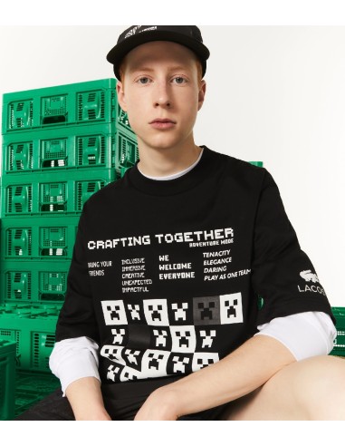 Lacoste L!VE x Minecraft - Camiseta Loose Fit