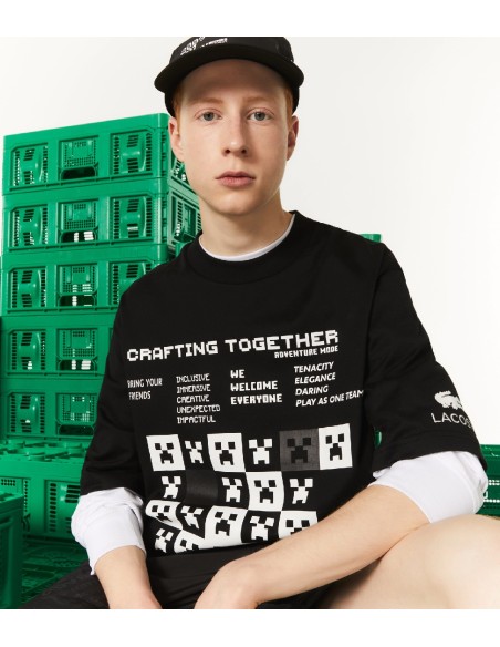 Lacoste L!VE x Minecraft - Camiseta Loose Fit