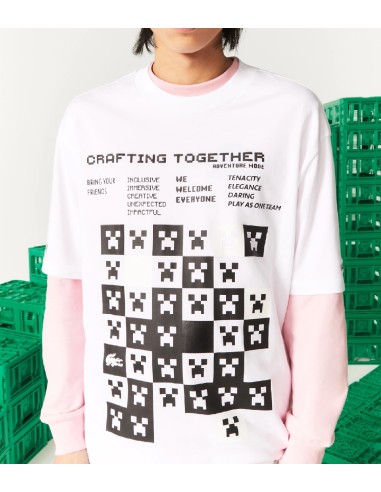 Lacoste L!VE x Minecraft - Camiseta Loose Fit