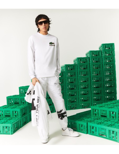 Lacoste L!VE x Minecraft - Camiseta Unisex en Algodón Ecológico