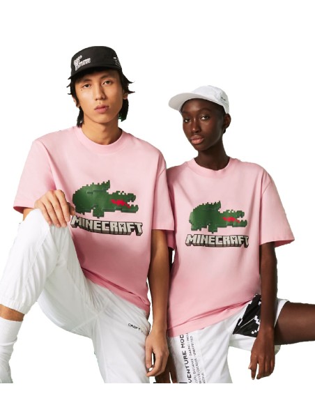 Lacoste L!VE x Minecraft - Camiseta Unisex Regular Fit