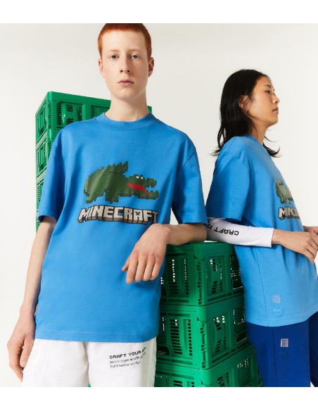 Lacoste L!VE x Minecraft - Camiseta Unisex Regular Fit