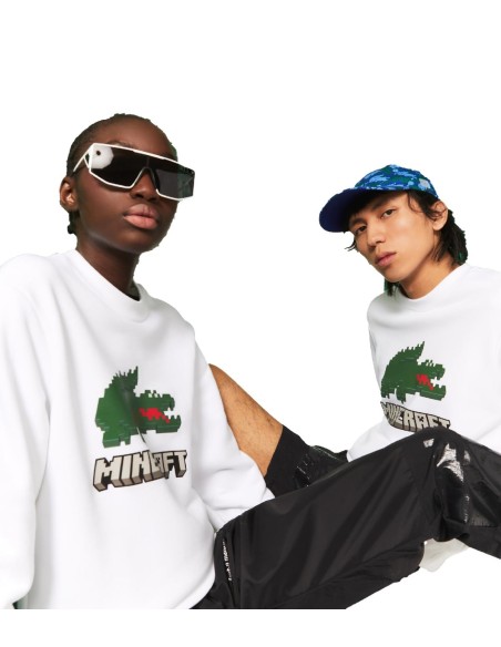 Lacoste x Minecraft - Sudadera Unisex en Felpa Ecológica