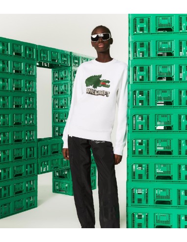 Lacoste x Minecraft - Sudadera Unisex en Felpa Ecológica