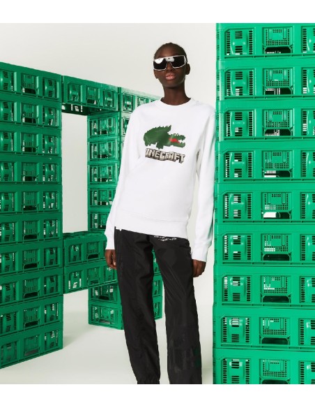 Lacoste x Minecraft - Sudadera Unisex en Felpa Ecológica