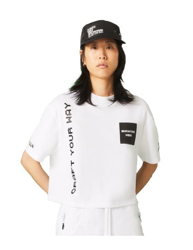 Lacoste L!VE x Minecraft - Camiseta Corta de Algodón Ecológico