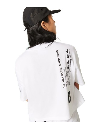 Lacoste L!VE x Minecraft - Camiseta Corta de Algodón Ecológico