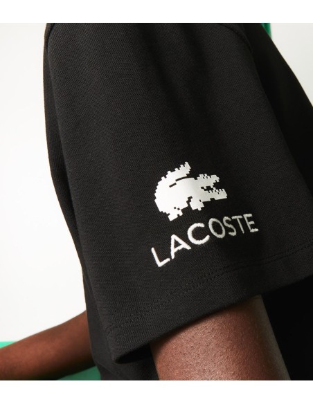 Lacoste L!VE x Minecraft - Camiseta Corta de Algodón Orgánico