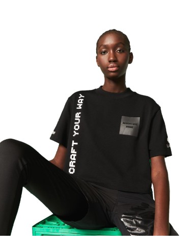 Lacoste L!VE x Minecraft - Camiseta Corta de Algodón Orgánico