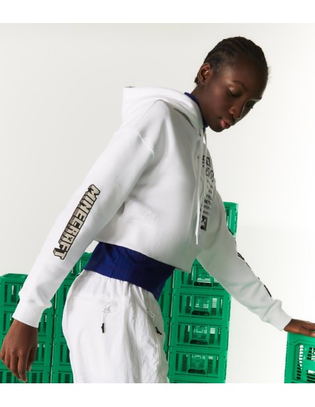 Lacoste L!VE x Minecraft - Sudadera con Capucha Oversized