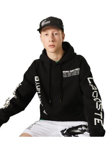 Lacoste L!VE x Minecraft - Sudadera con Capucha Loose Fit