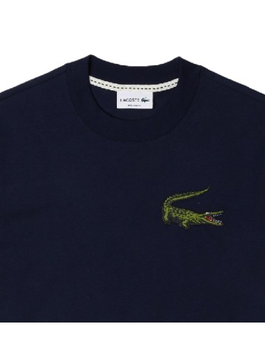Lacoste - Camiseta con Bordado de Cocodrilo