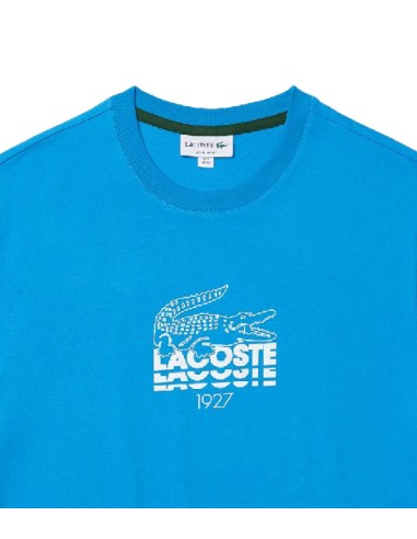 Lacoste - Camiseta Crocodile Branding Crew