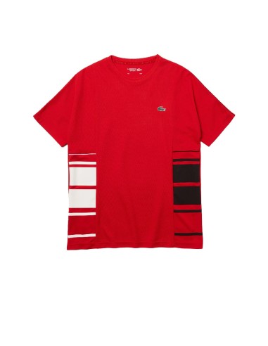 Lacoste SPORT - Camiseta con Franjas Gráficas