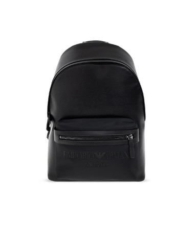 Emporio Armani - Mochila de Piel con Logo
