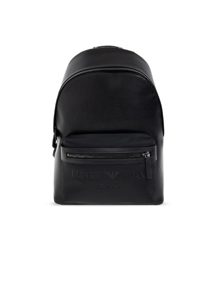 Emporio Armani - Mochila de Piel con Logo