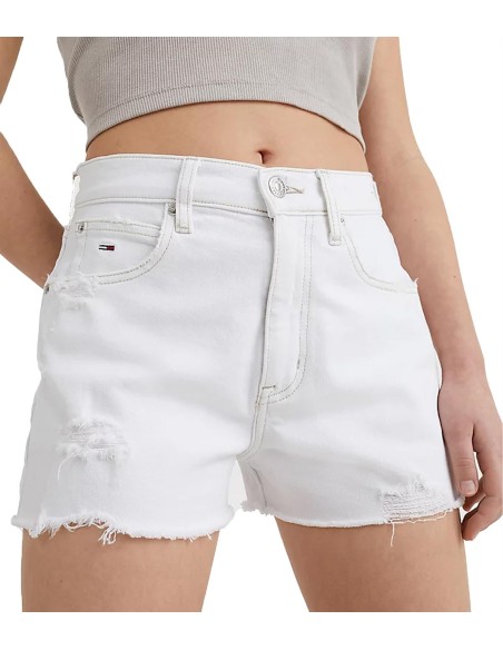 Tommy Jeans - Pantalón Corto con Efecto Desgastado