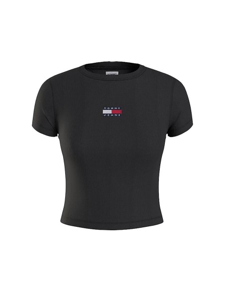 Tommy Jeans - Camiseta Cropped con Parche