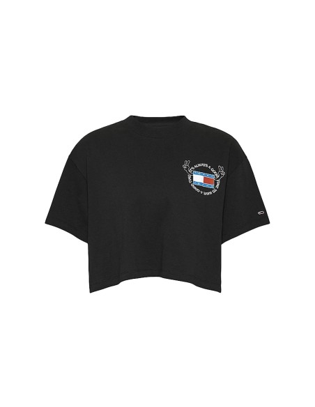 Tommy Jeans - Camiseta Oversize Cropped