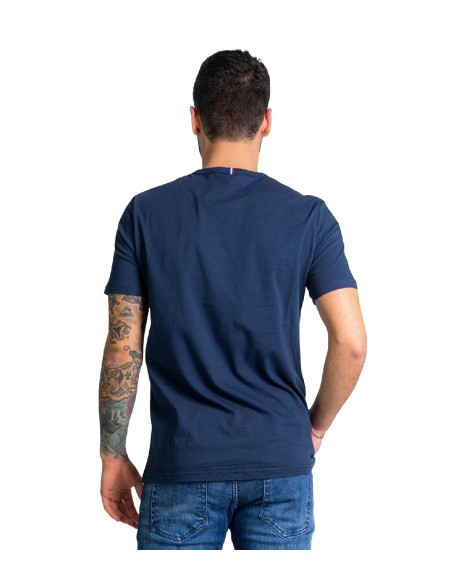 Camisetas Ess Tee Ss N°3 M Dress Bl Hombre Marino