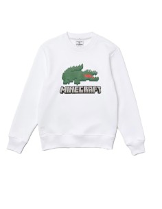 Lacoste x Minecraft - Sudadera Unisex en Felpa Ecológica