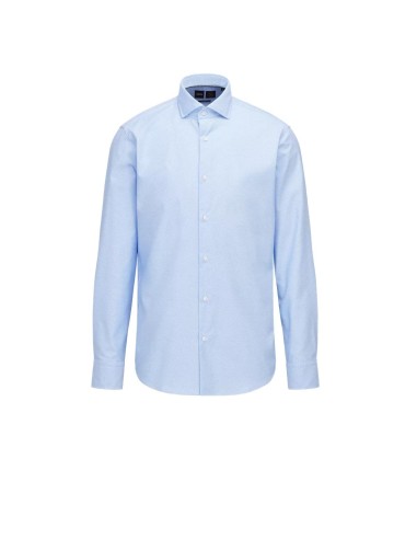 Hugo Boss - Camisa de Tejido Elástico y Estructurado