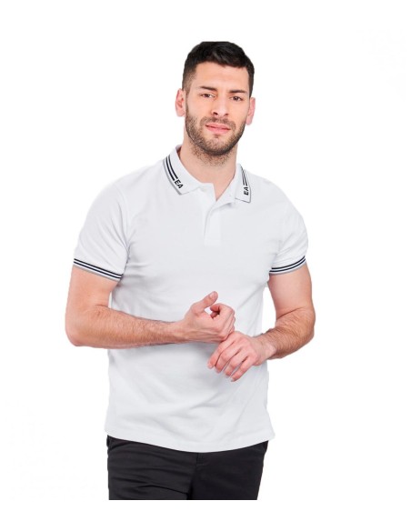 Emporio Armani - Polo Clásico con Logo en el Cuello