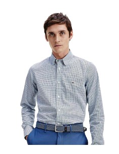 Tommy Hilfiger - Camisa Slim Square Print