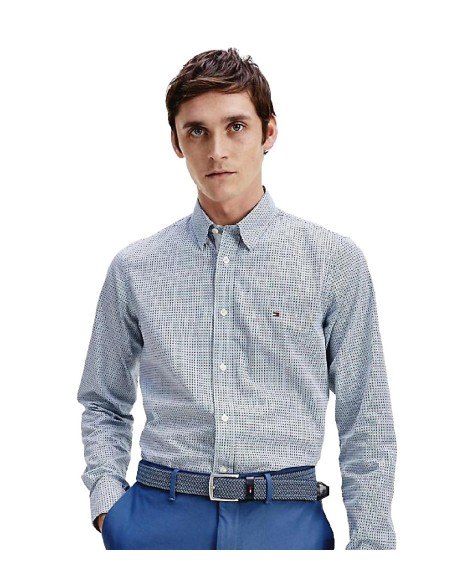 Tommy Hilfiger - Camisa Slim Square Print