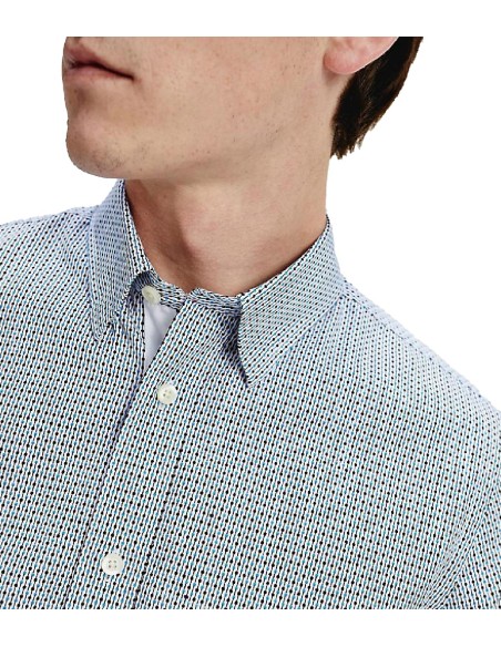 Tommy Hilfiger - Camisa Slim Square Print