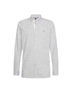 Tommy Hilfiger - Camisa Slim con Estampado Geométrico