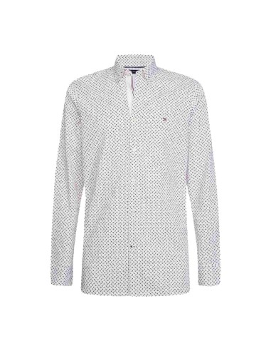 Tommy Hilfiger - Camisa Slim con Estampado Geométrico