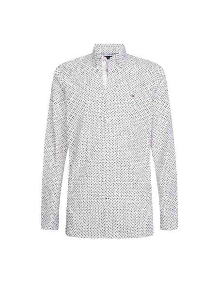 Tommy Hilfiger - Camisa Slim con Estampado Geométrico