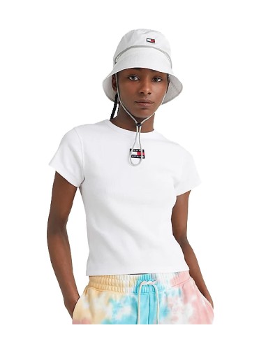 Tommy Hilfiger - Camiseta Cropped con Parche