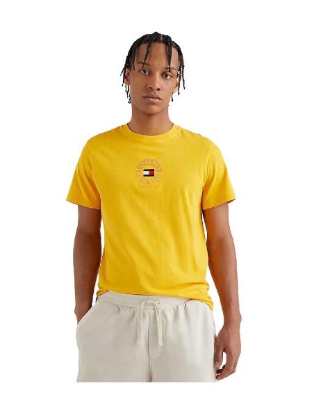 Tommy Jeans - Camiseta con Logo Bordado Circular