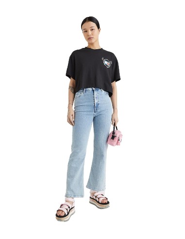 Tommy Jeans - Camiseta Oversize Cropped