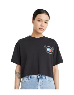 Tommy Jeans - Camiseta Oversize Cropped