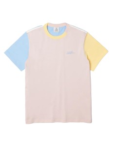 Lacoste - Camiseta L!VE Colorblock Rosa