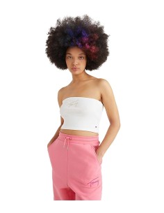 Tommy Hilfiger - Camiseta Tubo Cropped con Logo