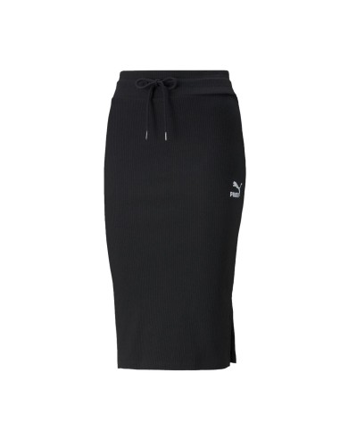 Puma - Falda Classics Ribbed Midi Skir