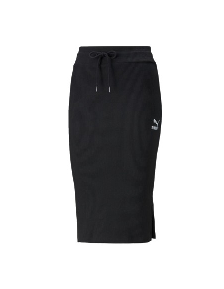 Puma - Falda Classics Ribbed Midi Skir