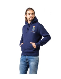 Polo Ralph Lauren - Jersey Sudadera Capucha Oso Azul